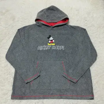 디즈니 후디 트레이닝복 XL 그레이 후드 메쉬 안감