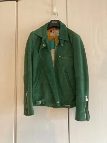 그린 더블 라이더 자켓