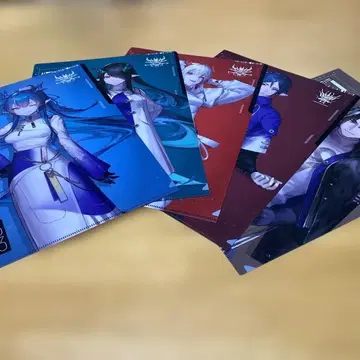 애니메이션 캐릭터 클리어 파일 5장 세트