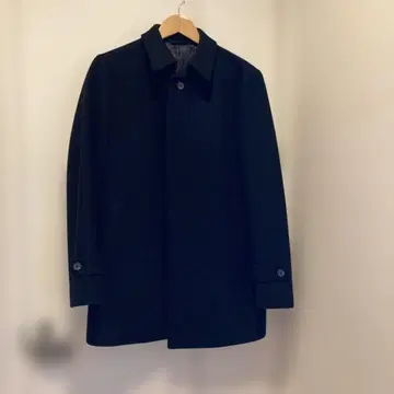 컨디션 최상 캘빈클라인 CK 블랙 심플 울 코트 캐시미어 혼방 블랙