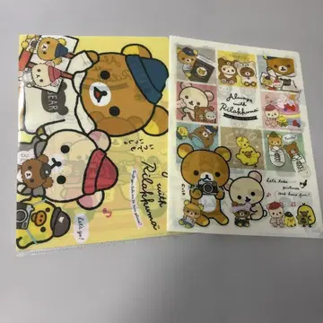 리락쿠마 언제나 함께 클리어 홀더 2장