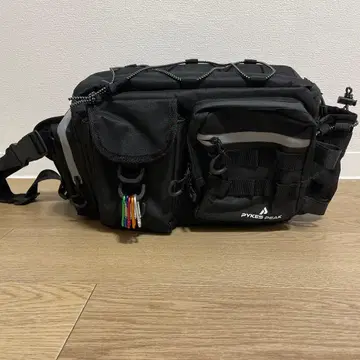 PYKES PEAK 낚시용 가방 블랙 대용량 카라비너 5개 포함