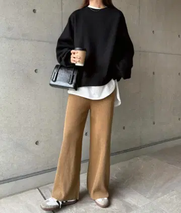 앤도미 리브 니트 팬츠