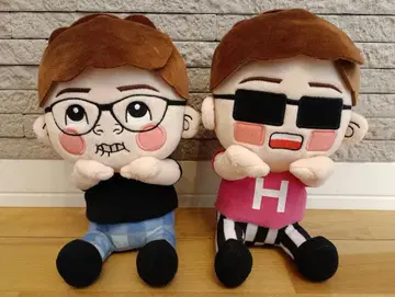 HIKAKIN 앉아 봉제 인형 2개 세트