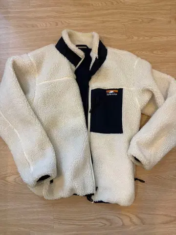 아이보리 플리스 자켓