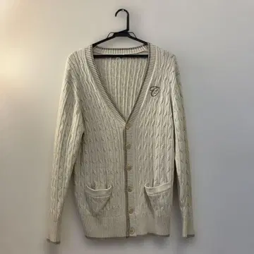 ARCONOMI 케이블 니트 가디건 M 사이즈 아이보리