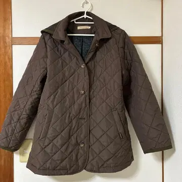 CROCODILE 퀼팅 자켓 브라운