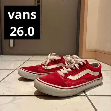 Vans 레드 스니커즈
