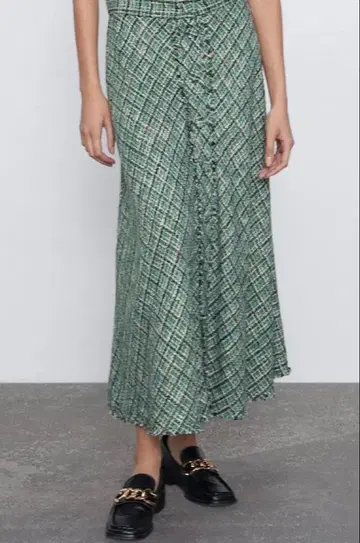 NARA 자라 프린지 롱 스커트