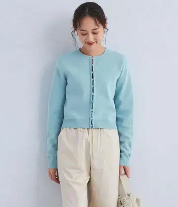 그린 레이블 릴랙싱 컴팩트 가디건 워셔블