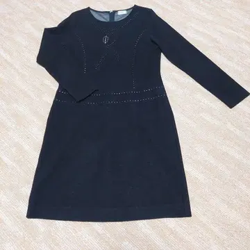 로베르타 디 카메리노 블랙 스톤 장식 긴팔 원피스, 튜닉