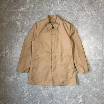 베이지 스텐카라 코트 미들 기장 스프링 코트