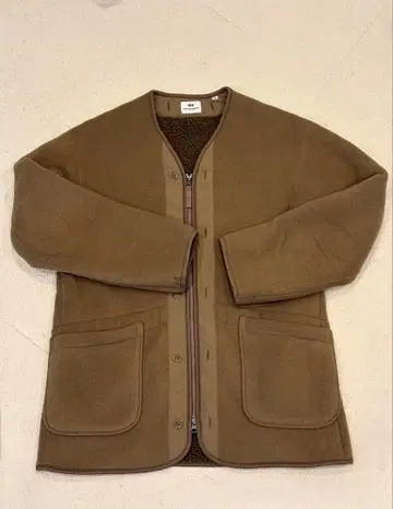 UNIQLO 엔지니어드 가먼츠 플리스 자켓 브라운