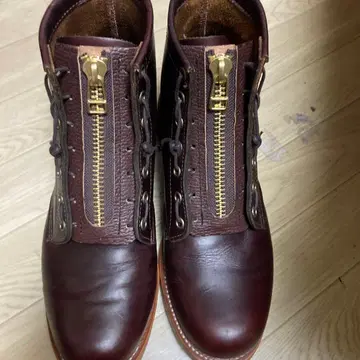 치페와 코도반 가죽 워크 부츠 지퍼 유닛 부속 8.5E