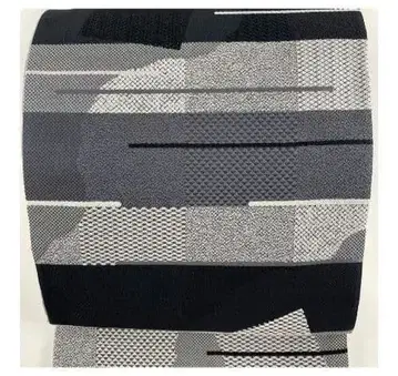 상태 좋음? 초목 염색 모노톤 후쿠로 오비 전통 기하학 패턴 긴 길이