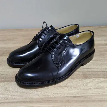 HARUTA 블랙 가죽 레이스업 슈즈 27