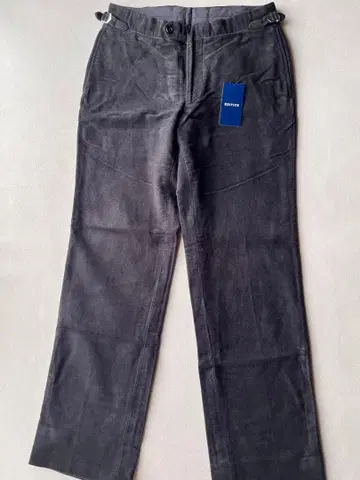 EDIFISE 몰스킨 트라우저 블랙 일본제 브리스벤 모스