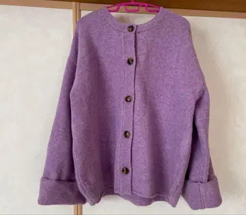 울 U넥 Multi 가디건