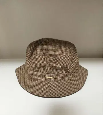 CHRISTIAN AUJARD 체크 무늬 햇 브라운 계열 가을/겨울