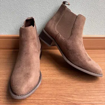 새상품급 브라운 스웨이드 사이드 고어 부츠