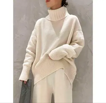 갤러리 비 파인 울 터틀넥 풀오버