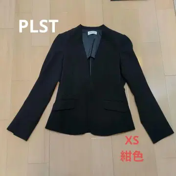 PLST 노카라 자켓 XS 네이비 졸업식 입학식