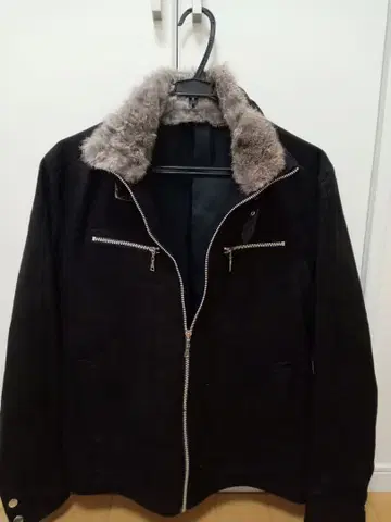 TAKA-Q 블랙 스웨이드 자켓