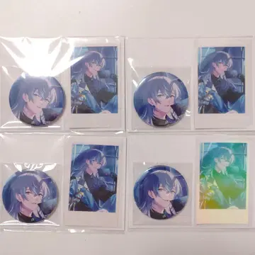 니지산지 호시미치 쇼 생일 굿즈 캔뱃지&폴라로이드풍 카드