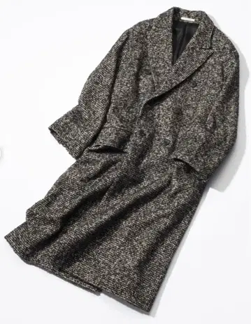 COUTURE D'ADAM 트위드 롱 코트