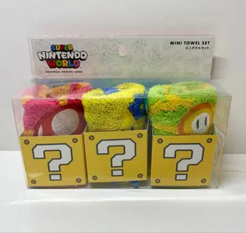 슈퍼 마리오 미니 타월 세트 3장입 미개봉