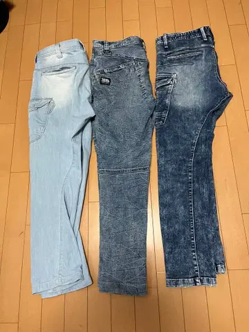 EVERRIVER 라이트 블루 데님 팬츠 L