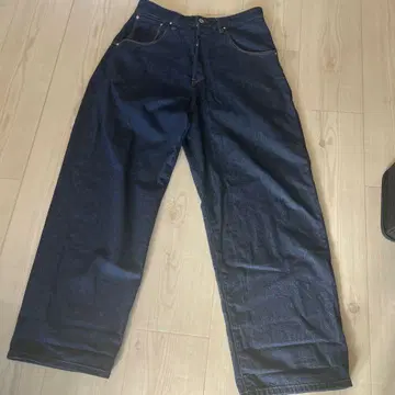 젬블 루드 와이드 청바지 S