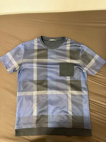 BLACK LABEL 체크 무늬 T셔츠 M