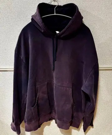 퍼플네이비 귀신 페이드 90s 00s 무지 후드티