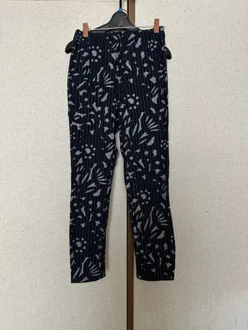 SOU SOU 꽃무늬 스트라이프 캐주얼 팬츠