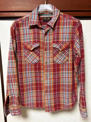 UES 헤비 무게 플란넬 셔츠 size 2