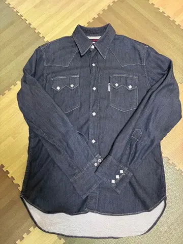 BLUE/BLUE 다크 블루 데님 셔츠 사이즈 2
