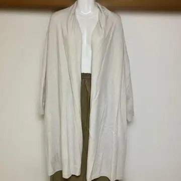 새상품 자유구 아이보리 롱 가디건 니트 44 빅 사이즈