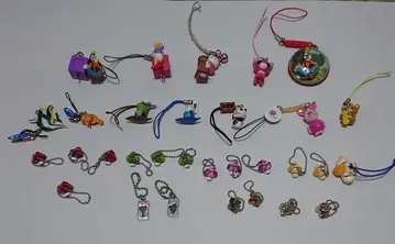 디즈니 캐릭터 등 피규어 스트랩 여러가지 세트