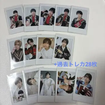 MeseMoa. 화이트 의류 폴라로이드 트레이딩 카드 세트