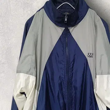 JC PENNEY 구제 의류 USA 올림픽 나일론 블루종