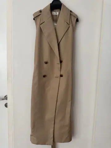 PLST 베이지 트렌치 베스트 M