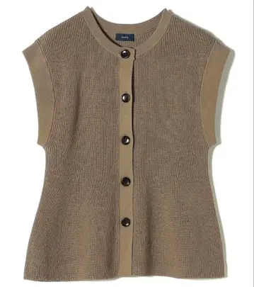 컨디션 최상 쉽스 기마 코튼 A라인 실루엣 베스트