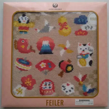 미사용 새상품 FEILER 페이러 손수건 럭키 오너먼트 패턴 2