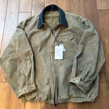 SULFUR DYED WHIP CORD VINTAGE ZIP JACKET
