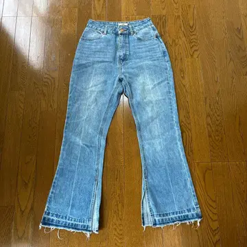 mystic 부츠컷 데님 플레어 데님 라이트 블루