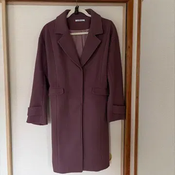 LIP SERVICE 퍼플 롱 코트 벨트 포함