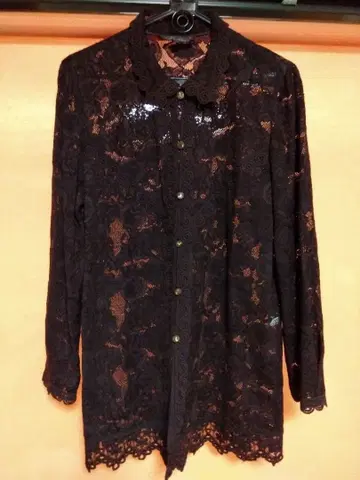 Rossa 다크 브라운 레이스 가디건