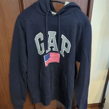 GAP 네이비 후드 부착 후드티 M