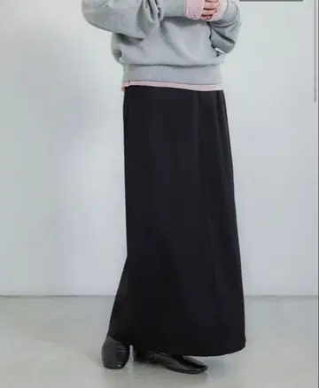 crewre 백 턱 내로우 스커트